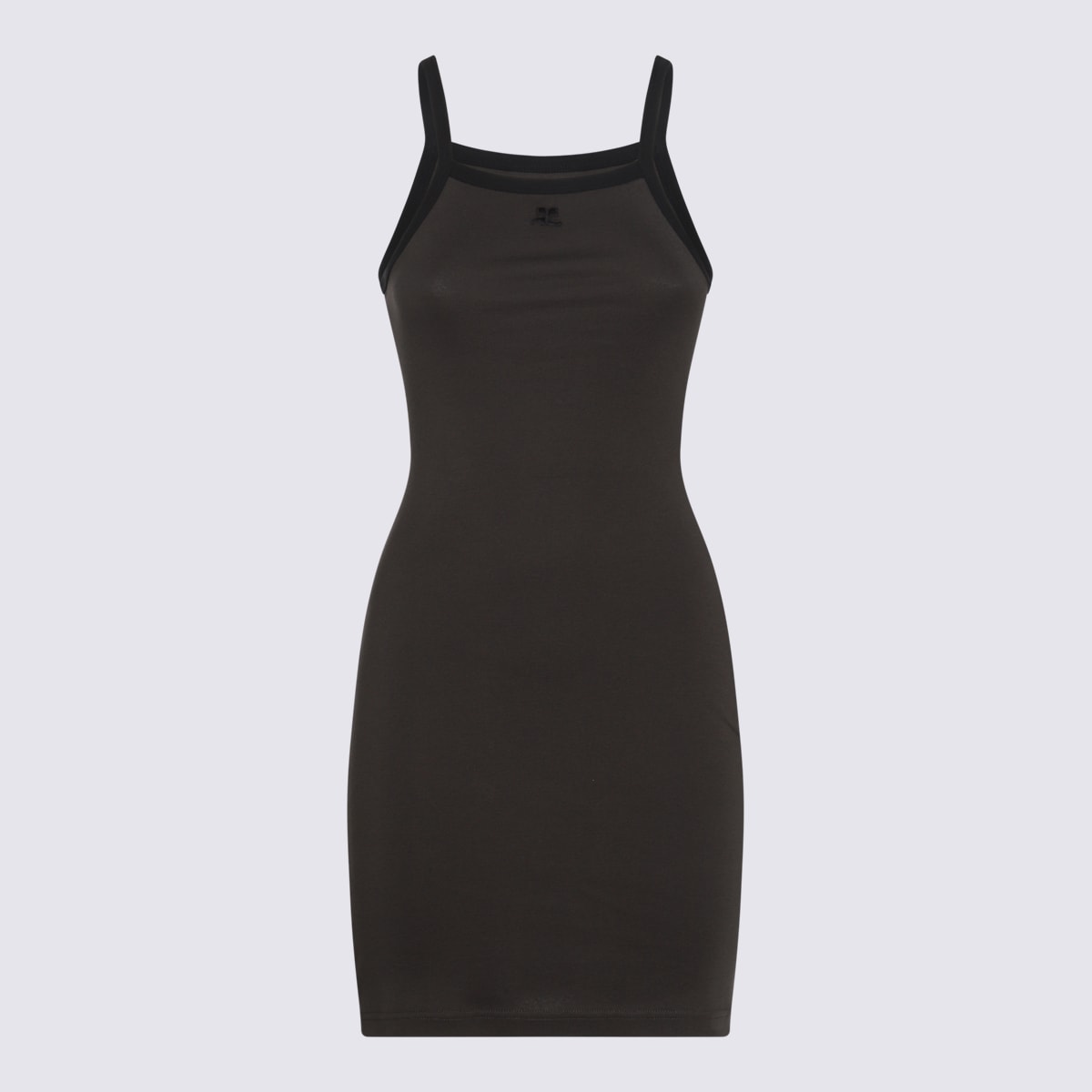 Courrèges Brown Cotton Mini Dress