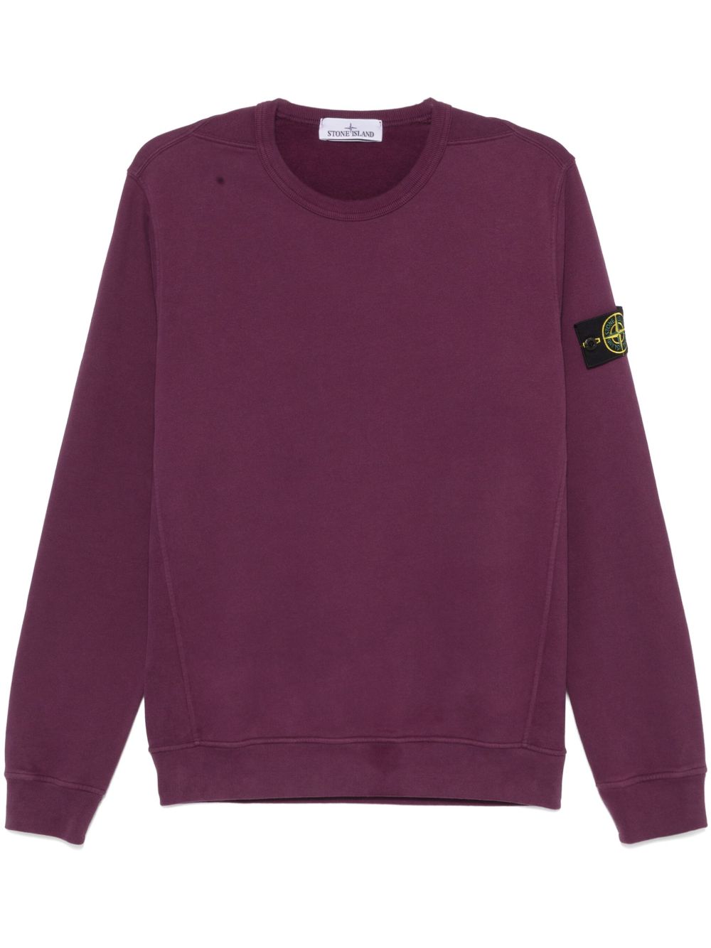 Stone Island 拉绒棉卫衣 - 紫色