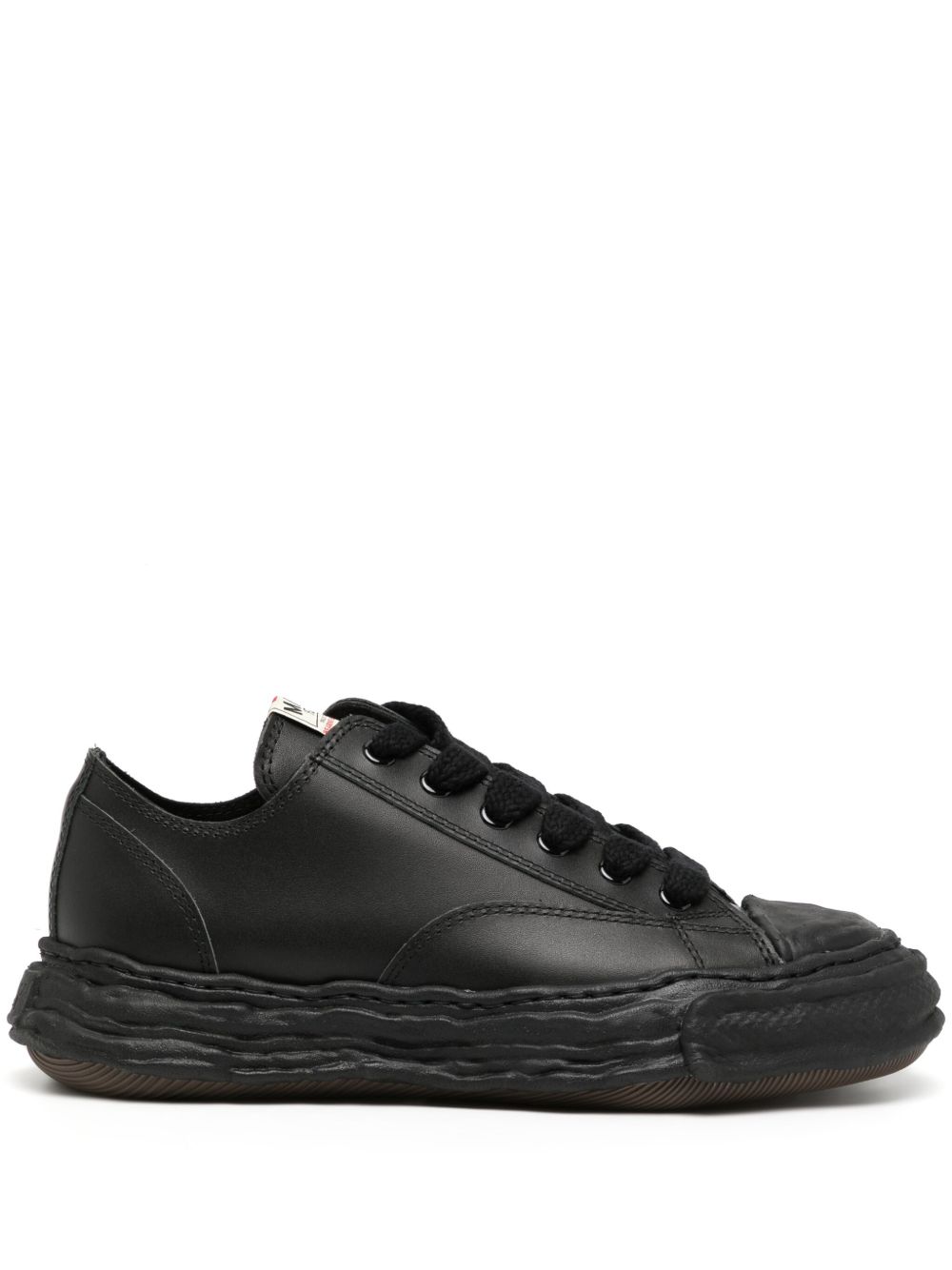 Maison MIHARA YASUHIRO Peterson 23 Original Sole 皮质运动鞋 - 黑色