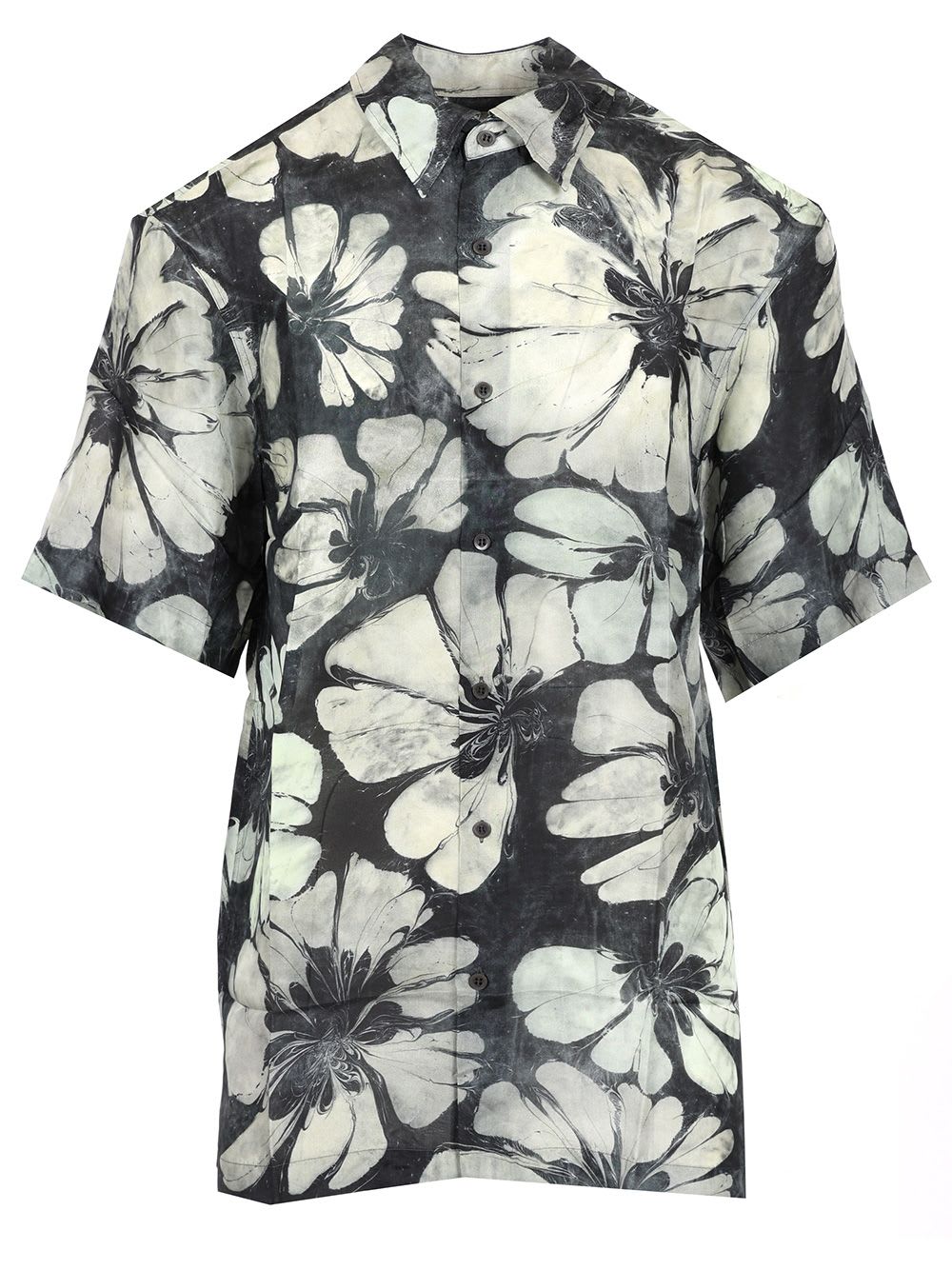 Dries Van Noten Silk Short Sleeve Shirt
