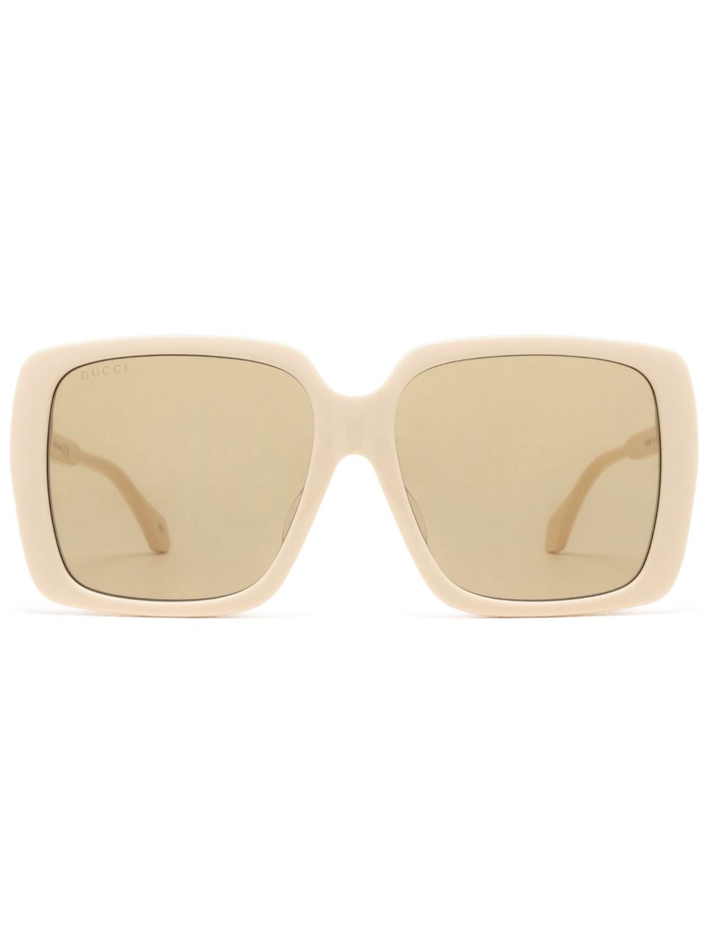 Gucci Eyewear 方框太阳眼镜 - 白色