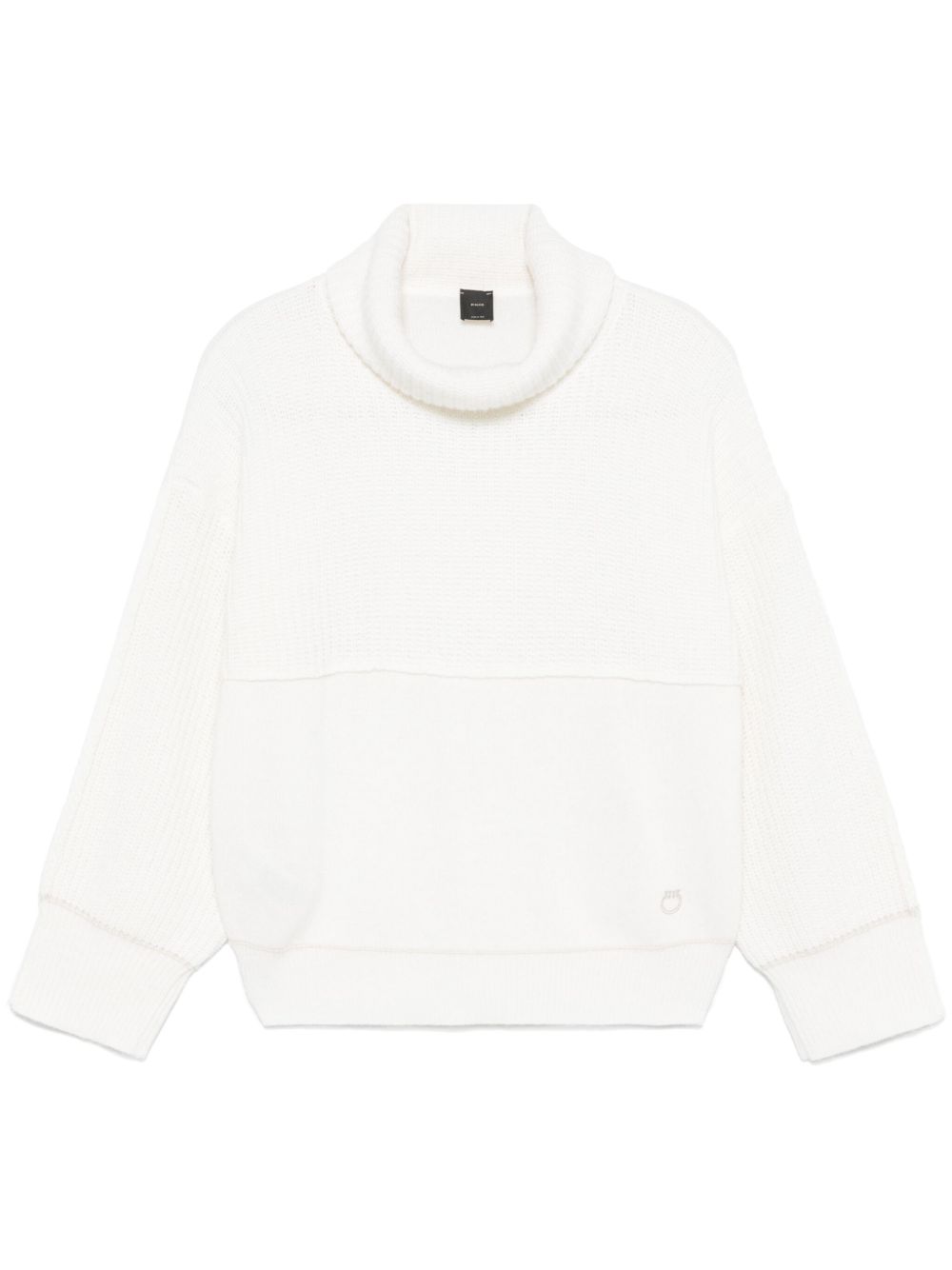 PINKO logo刺绣卫衣 - 白色