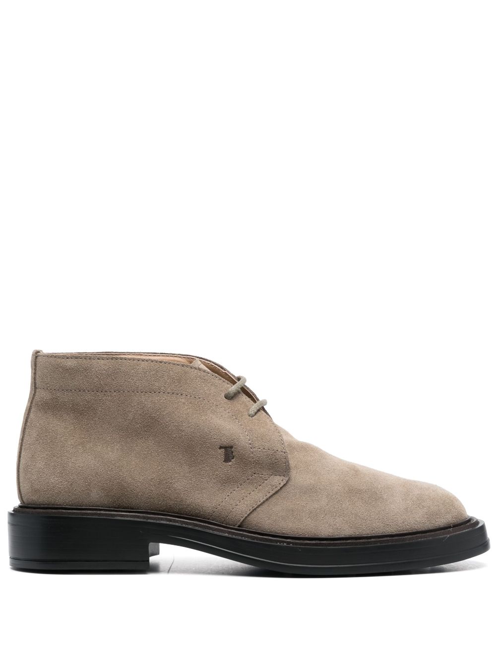 Tod's Desert 绒面皮系带短靴 - 中性色