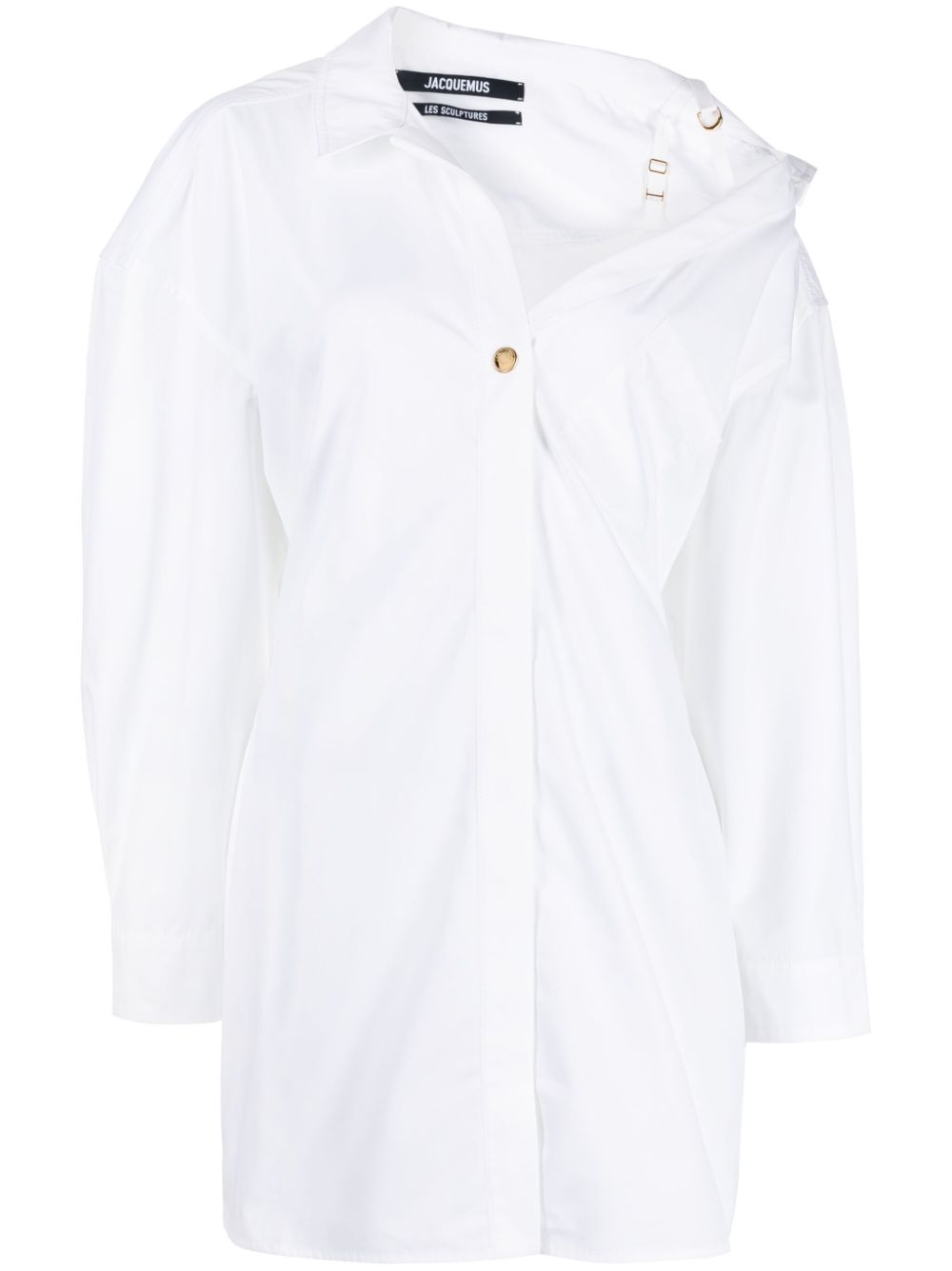 Jacquemus La Mini Robe Chemise 衬衫裙 - 白色