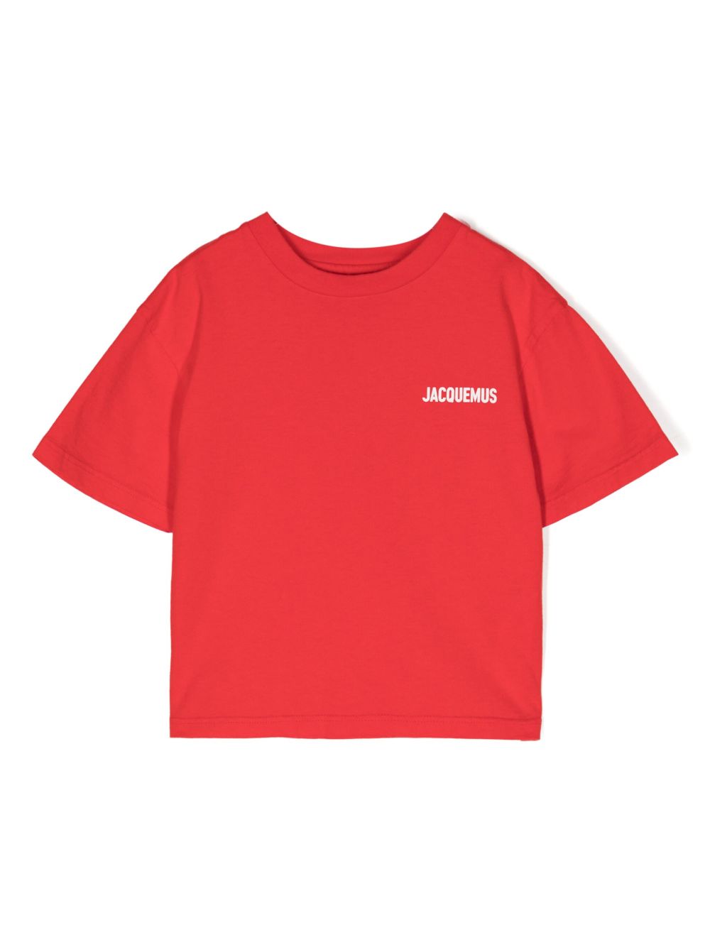 JACQUEMUS L'ENFANT logo印花棉T恤 - 红色