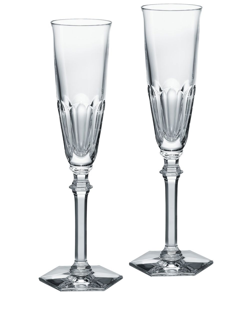 Baccarat Harcourt Eve 香槟玻璃杯（两件装） - 白色