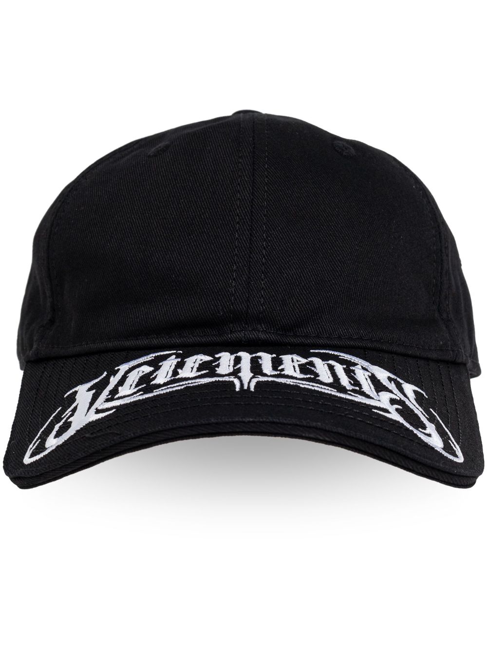 VETEMENTS logo刺绣棒球帽 - 黑色