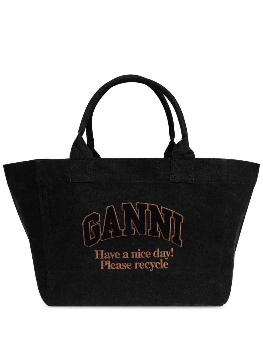 GANNI Easy Shopper 托特包 - 黑色