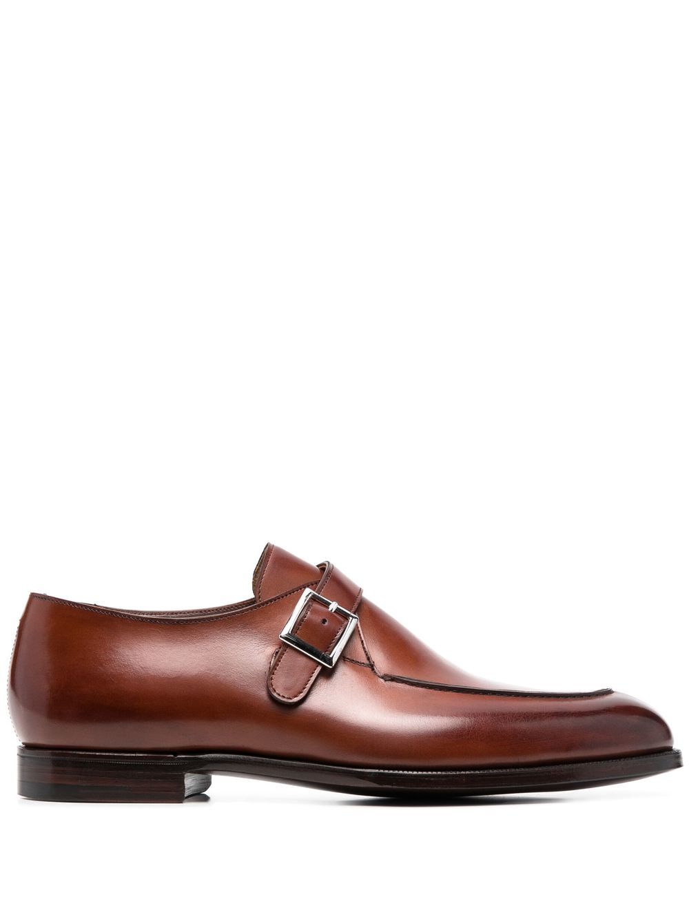 Crockett & Jones Lawrence 搭扣孟克鞋 - 褐色