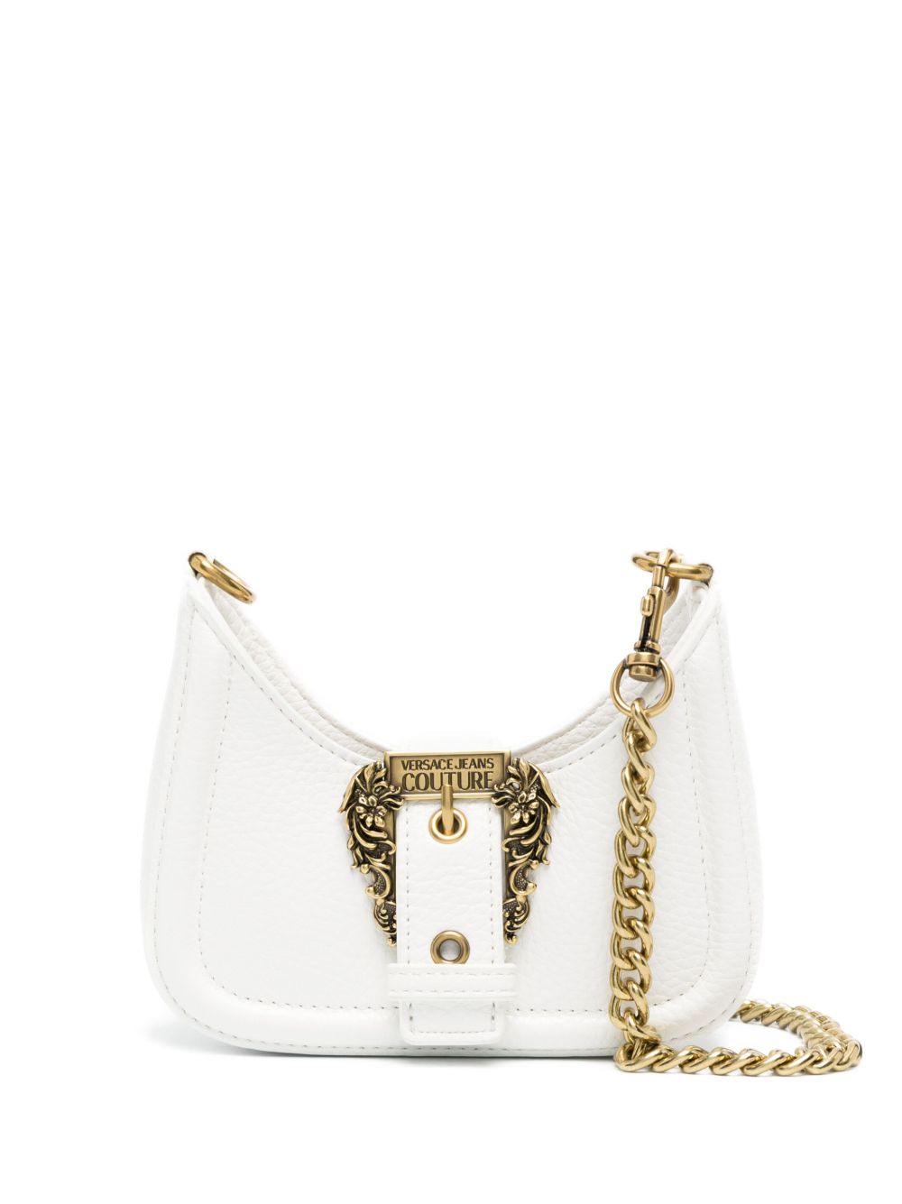 Versace Jeans Couture Couture 巴洛克扣环迷你包 - 白色