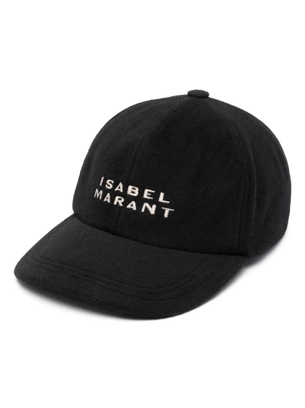 ISABEL MARANT Tyron logo刺绣棒球帽 - 黑色
