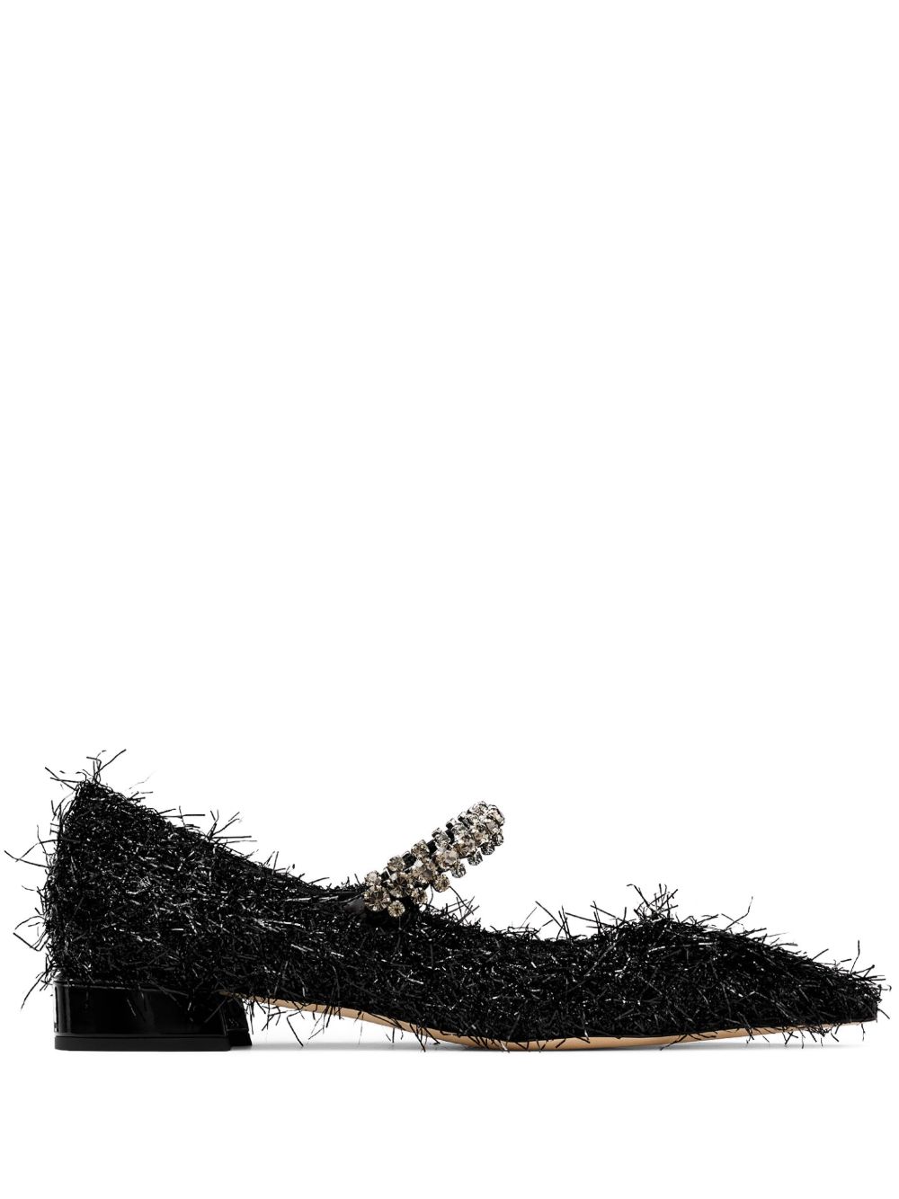 Jimmy Choo Bing 平底鞋（2.5厘米） - 黑色