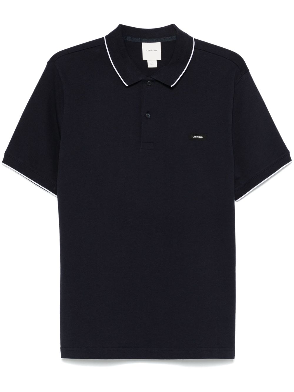 Calvin Klein 标贴polo衫 - 蓝色