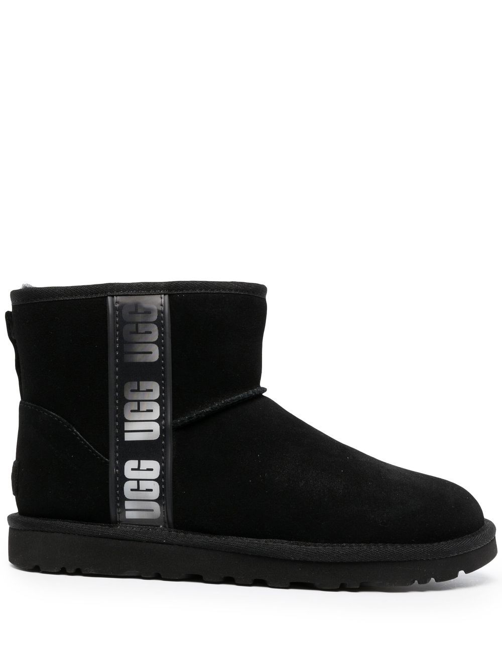 UGG Classic Mini Side Logo 短靴 - 黑色