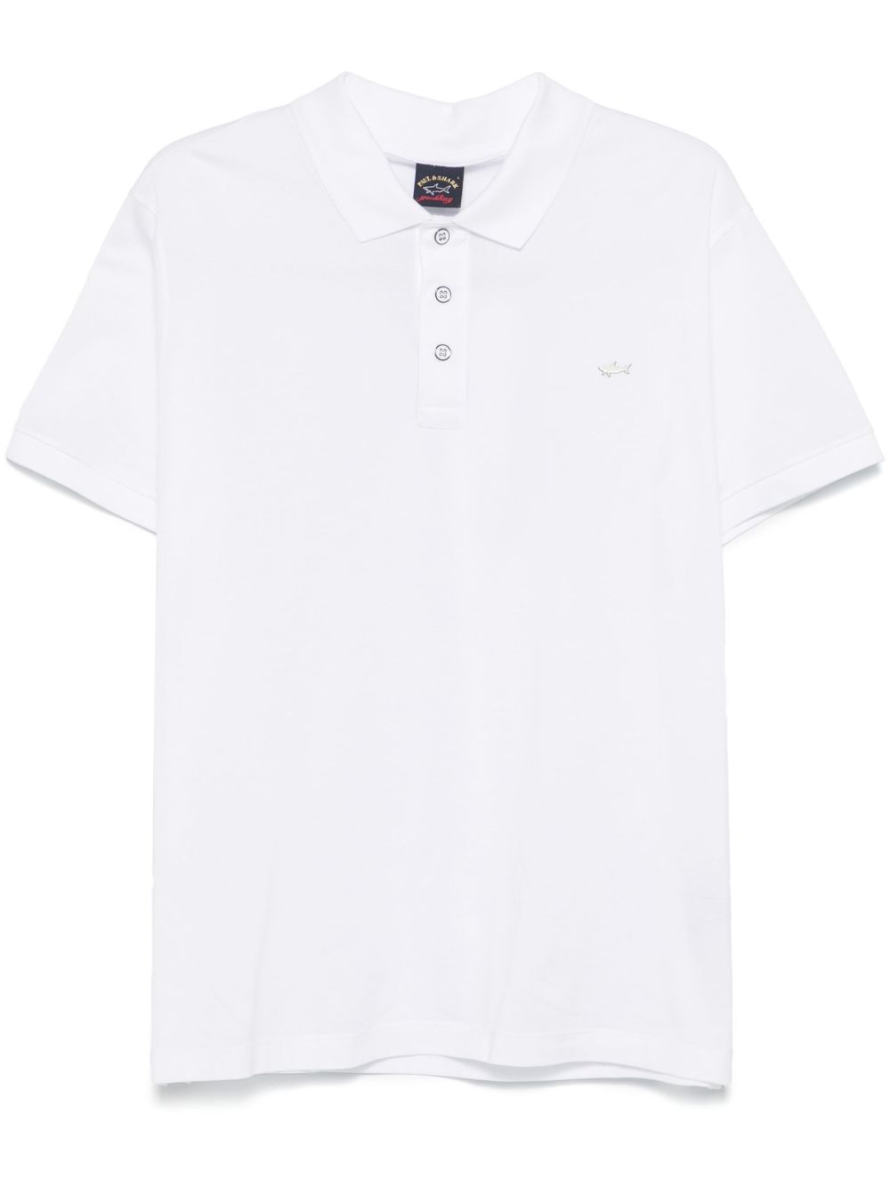 Paul & Shark logo标牌polo衫 - 白色