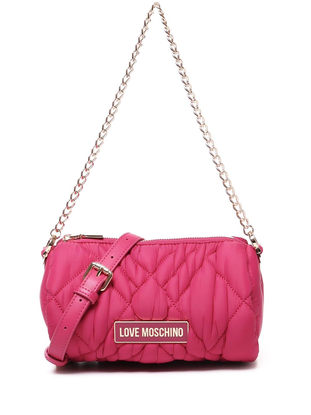 Love Moschino logo斜挎包 - 粉色