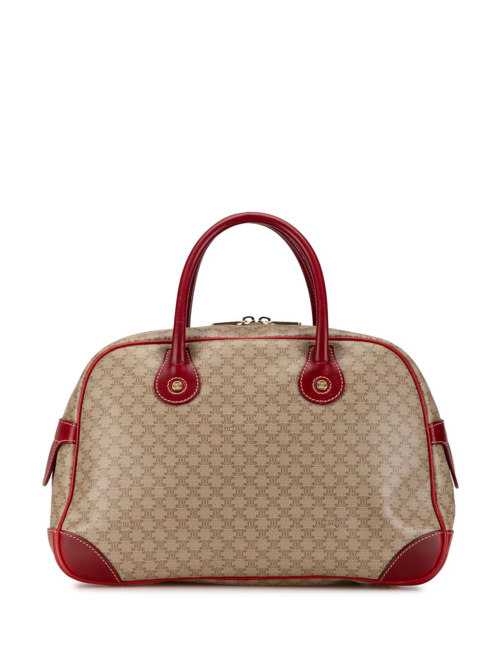 Céline Pre-Owned Macadam 涂层帆布手提包（2014年典藏款） - 褐色