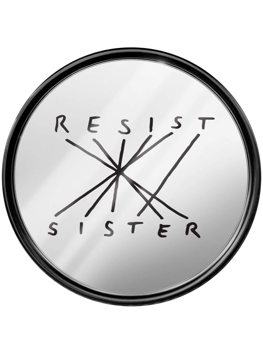 Seletti x Codalunga Resist Sister 镜子（70厘米） - 黑色