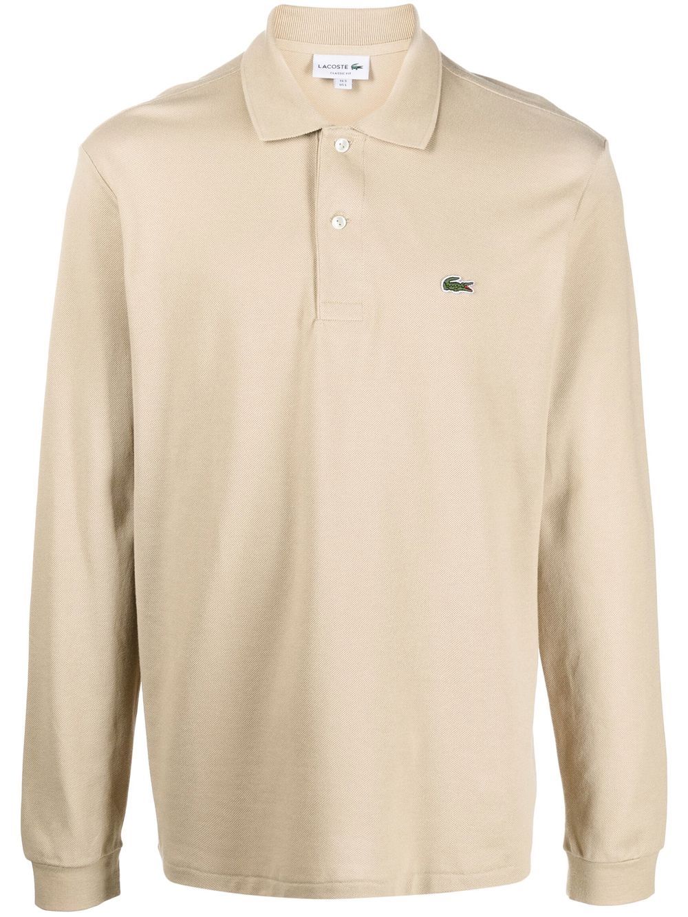 Lacoste 贴花logo长袖polo衫 - 中性色
