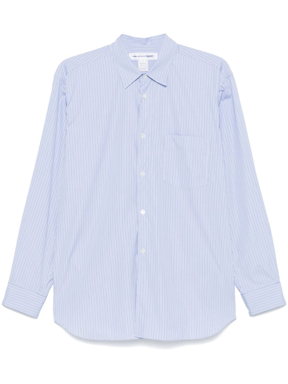 Comme Des Garçons Shirt 条纹衬衫 - 蓝色