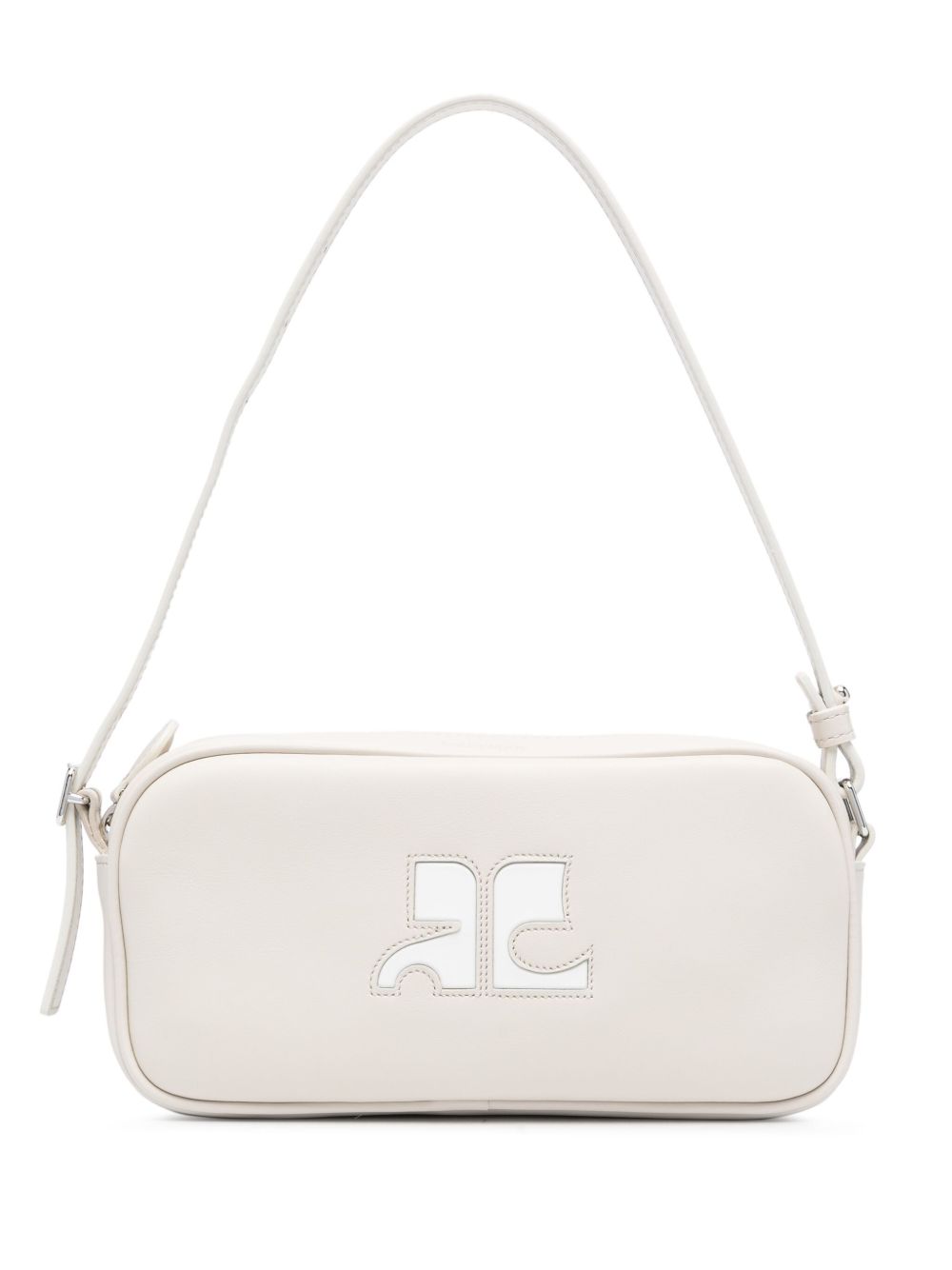 Courrèges Réédition 皮质单肩包 - 灰色