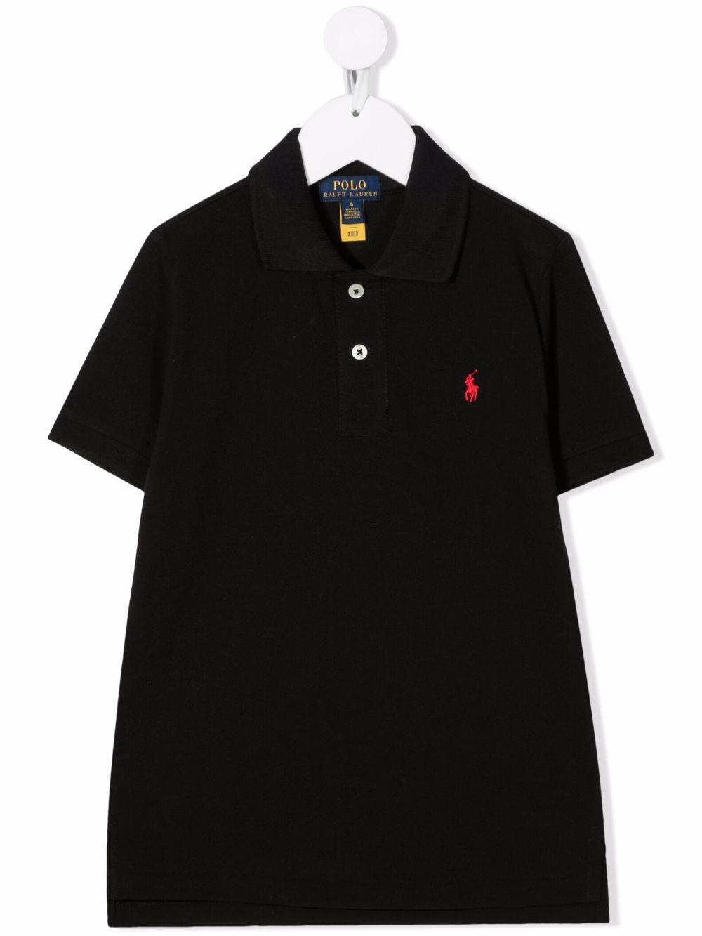 POLO RALPH LAUREN KIDS logo刺绣polo衫 - 黑色