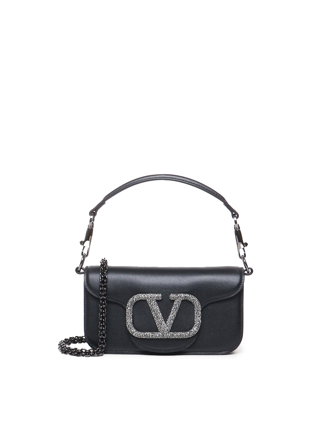 Valentino Garavani Locò Small Shoulder Bag With Jewel Logo