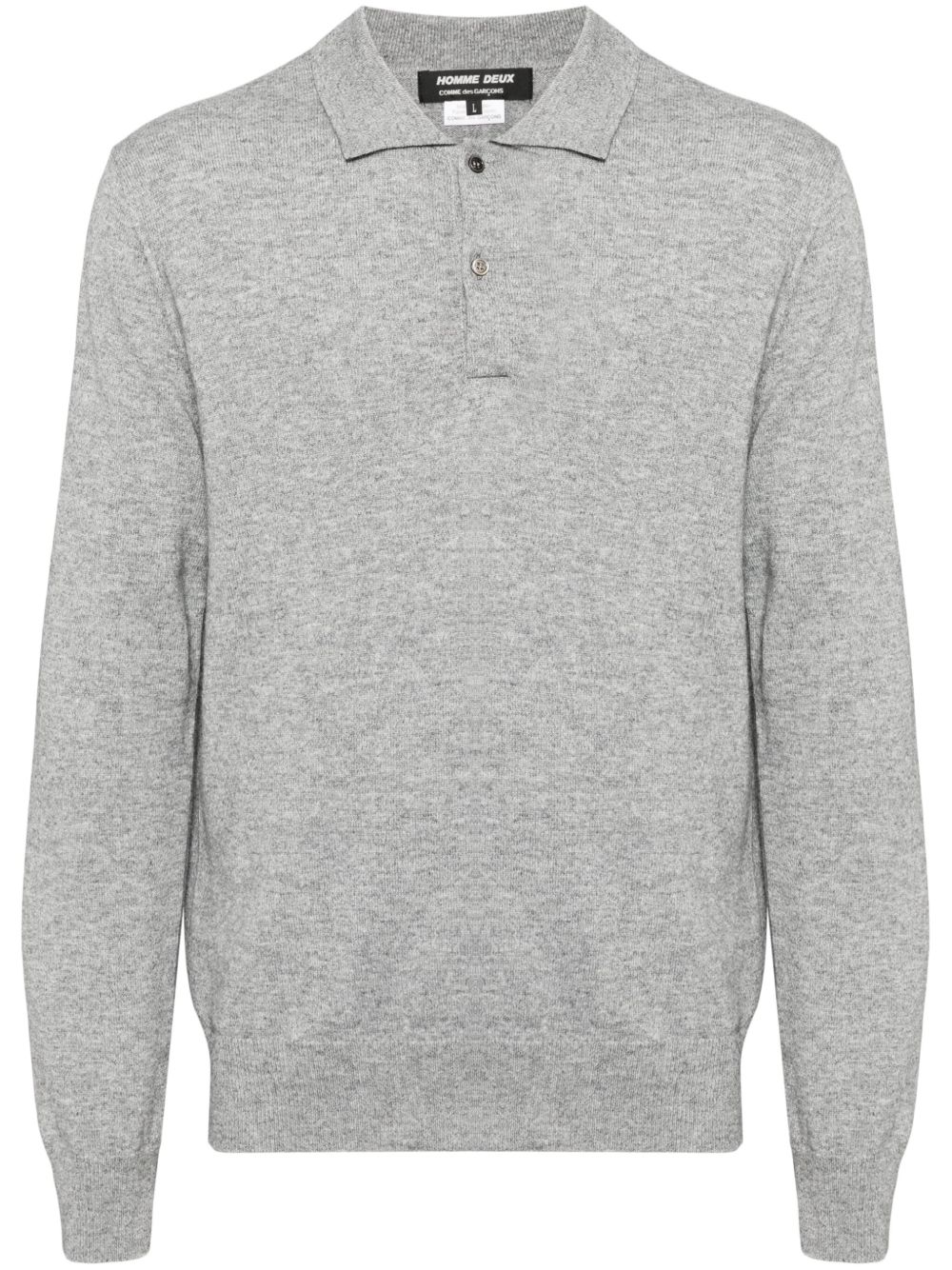 Comme des Garçons Homme Deux 针织polo衫 - 灰色
