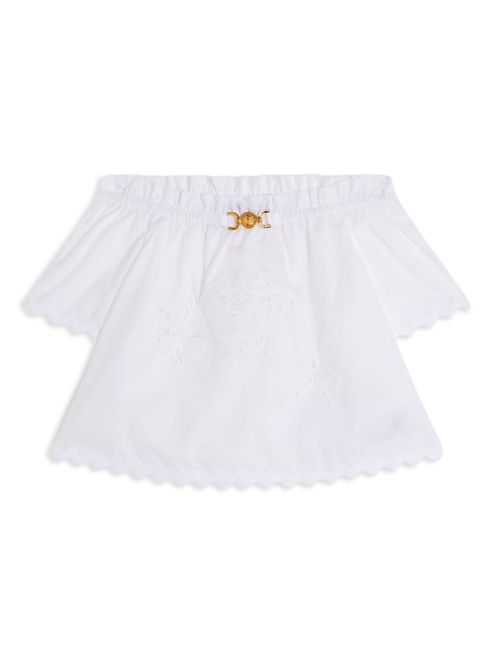Versace Kids Sangallo 罩衫 - 白色