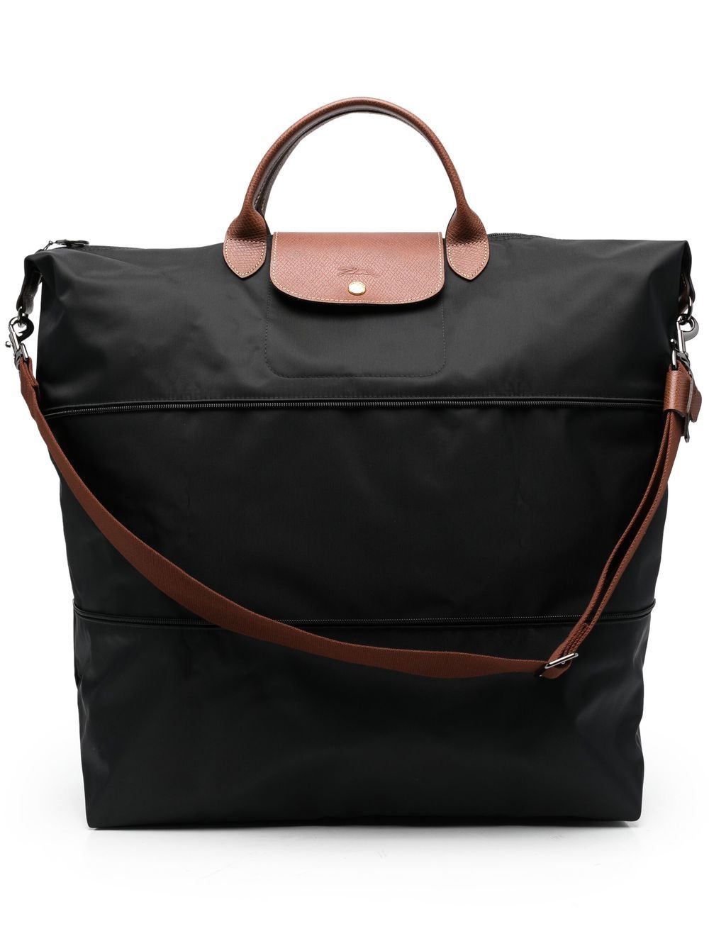 Longchamp Le Pliage 可伸缩旅行包 - 黑色