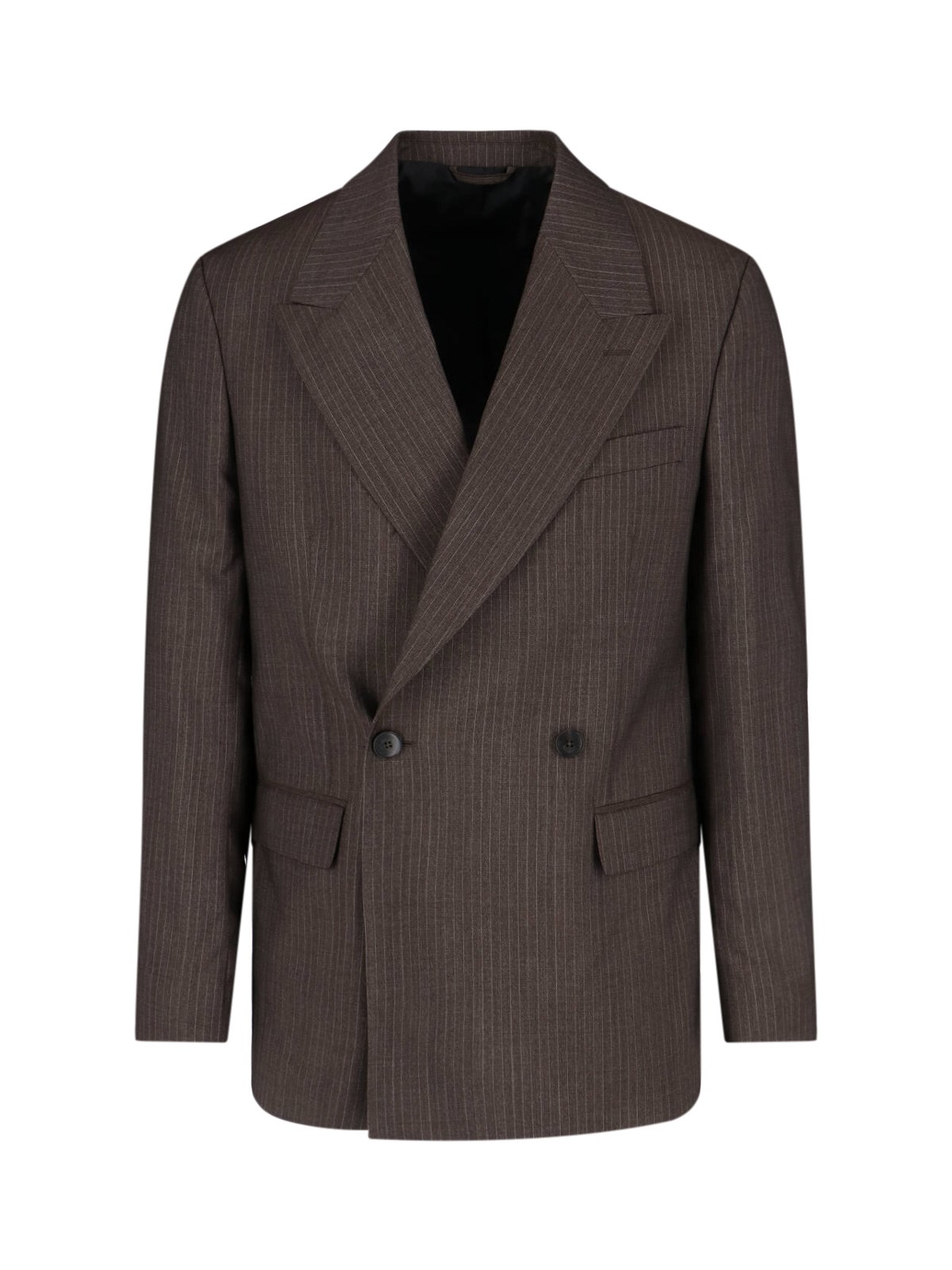mfpen Pinstriped Double-Breasted Blazer