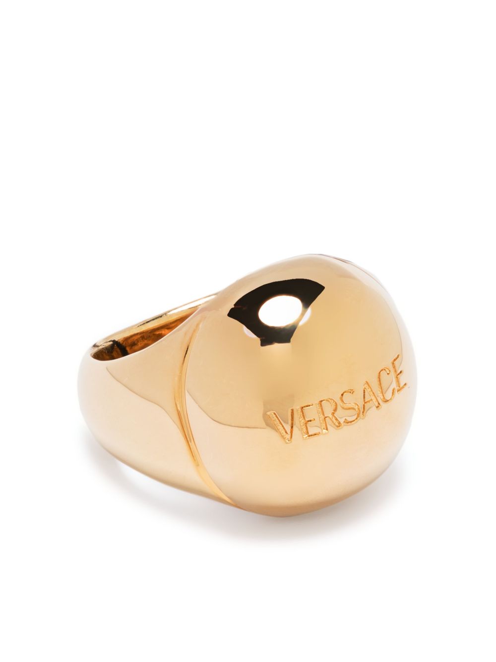 Versace Sphere logo雕刻戒指 - 金色
