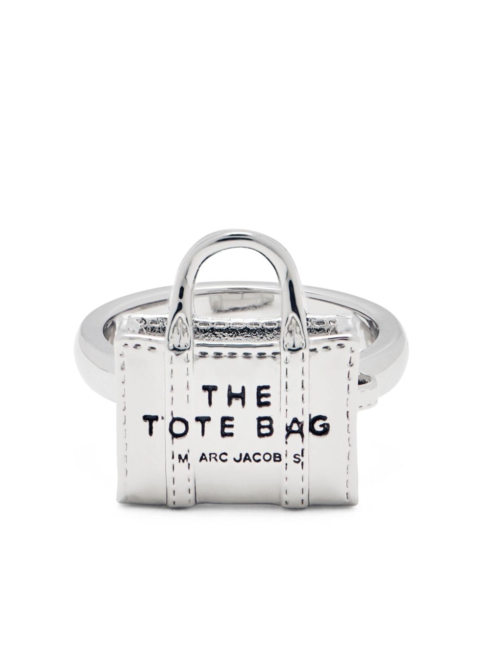Marc Jacobs The Mini Icon Tote Bag 雕塑感戒指 - 银色