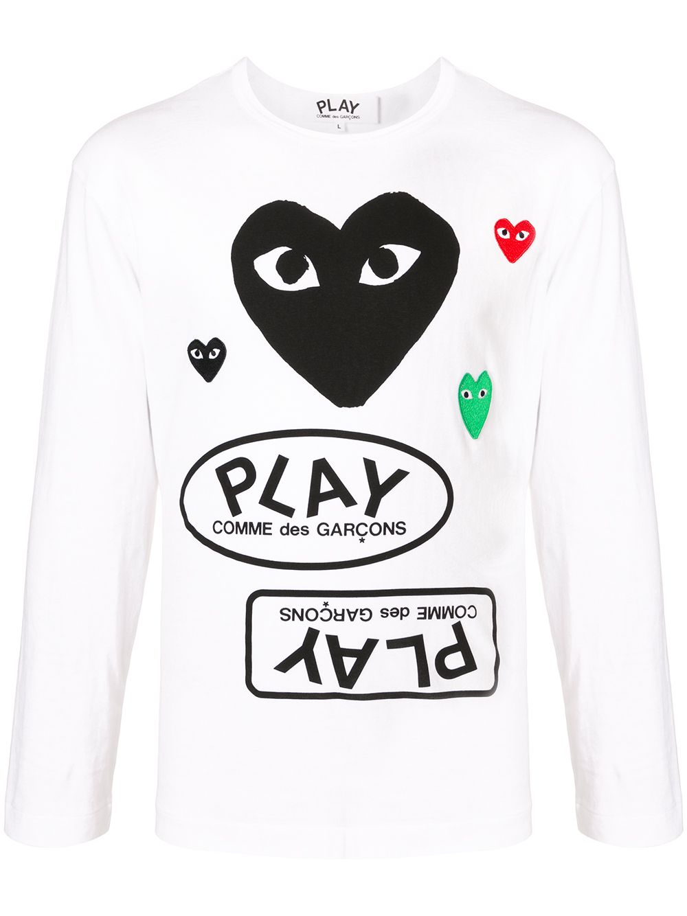Comme Des Garçons Play Play T恤 - 白色