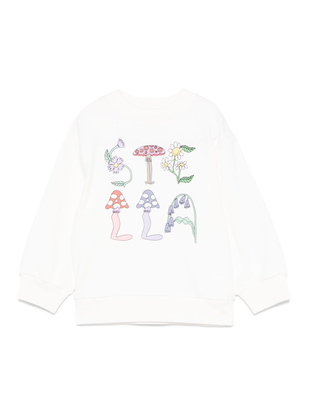 Stella McCartney Kids 插画印花卫衣 - 白色