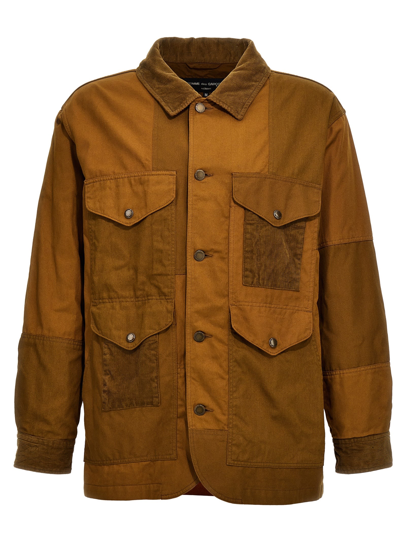 Comme des Garçons Homme Ribbed Velvet Insert Canvas Jacket