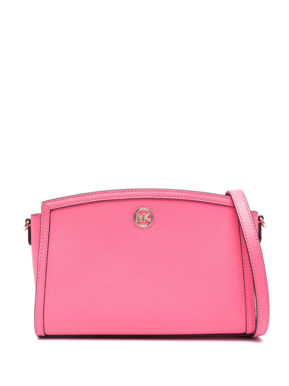 Michael Michael Kors Chantal 皮质大号斜挎包 - 粉色
