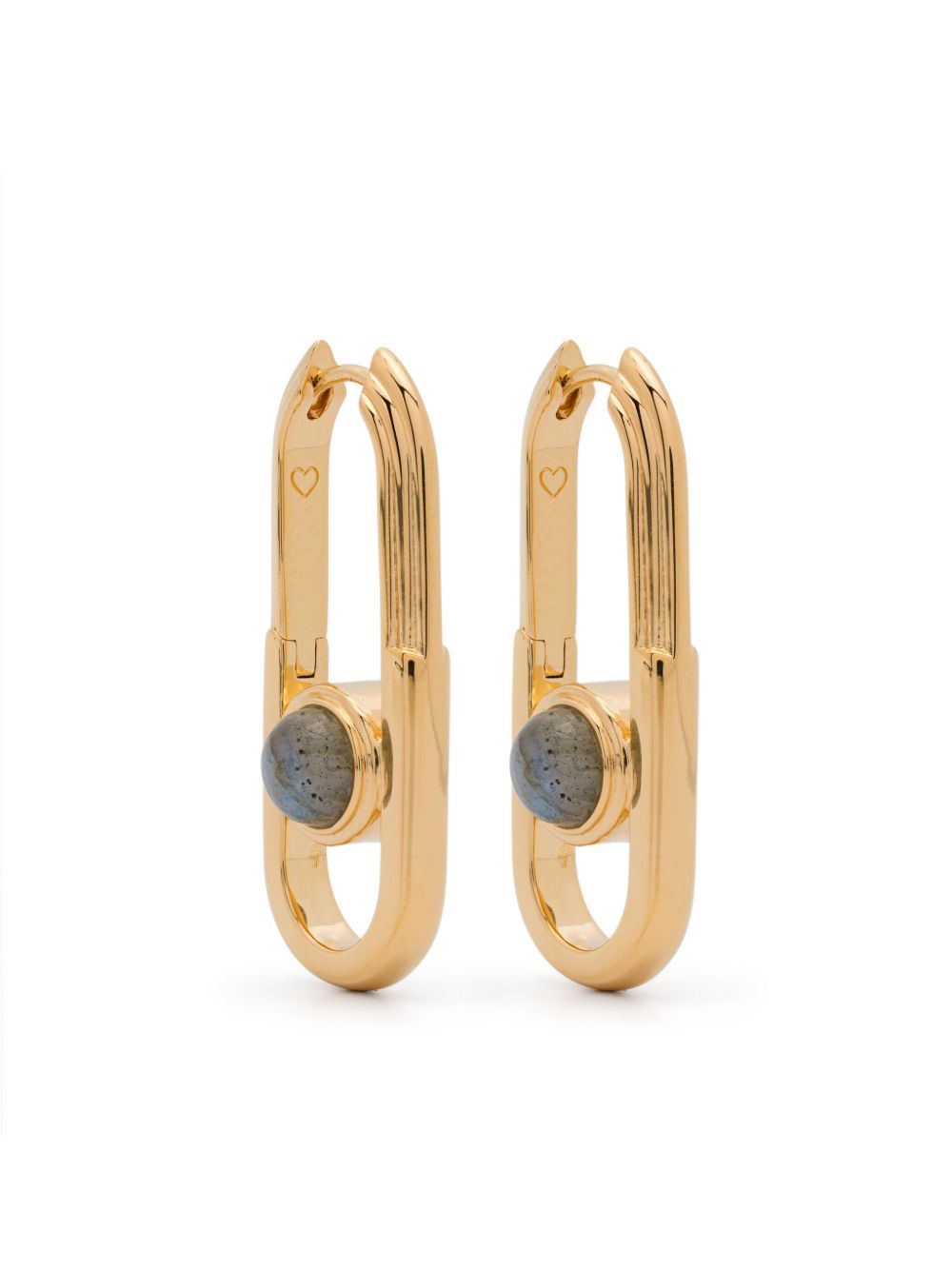 Missoma Zenyu Link Gemstone hoops - 金色
