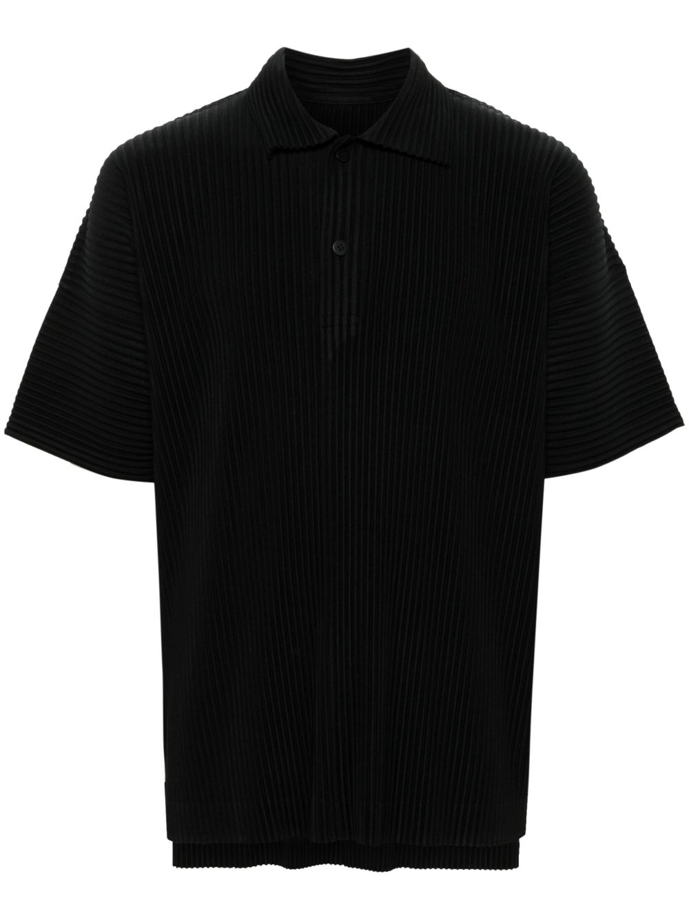 Homme Plissé Issey Miyake MC May polo衫 - 黑色