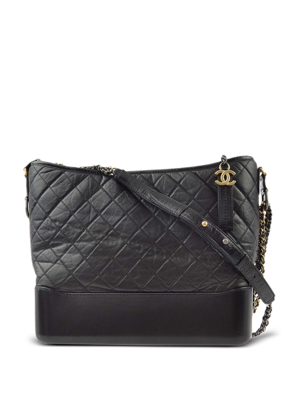 CHANEL Pre-Owned Gabrielle 单肩包（2017年典藏款） - 黑色