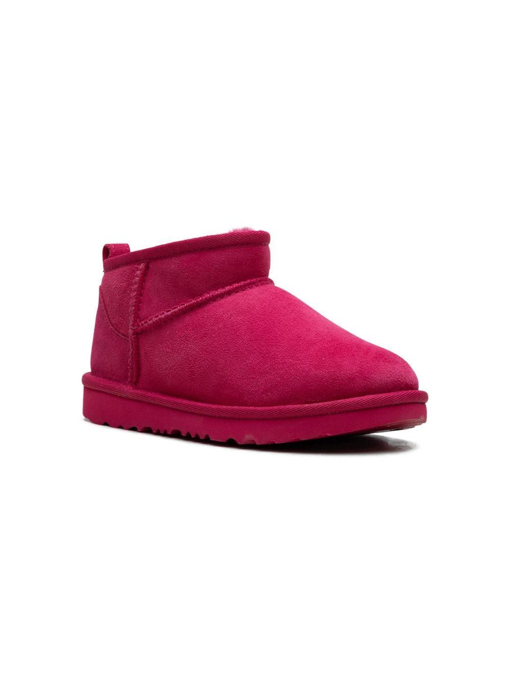 UGG Kids Classic Ultra Mini Berry 及踝靴 - 粉色