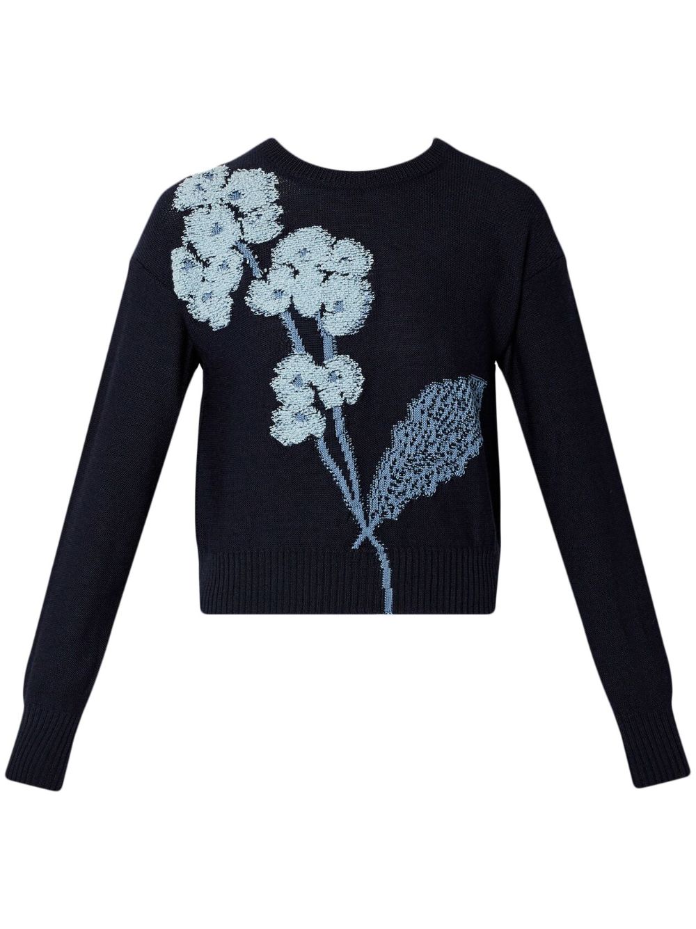 ERDEM cropped sweater - 蓝色