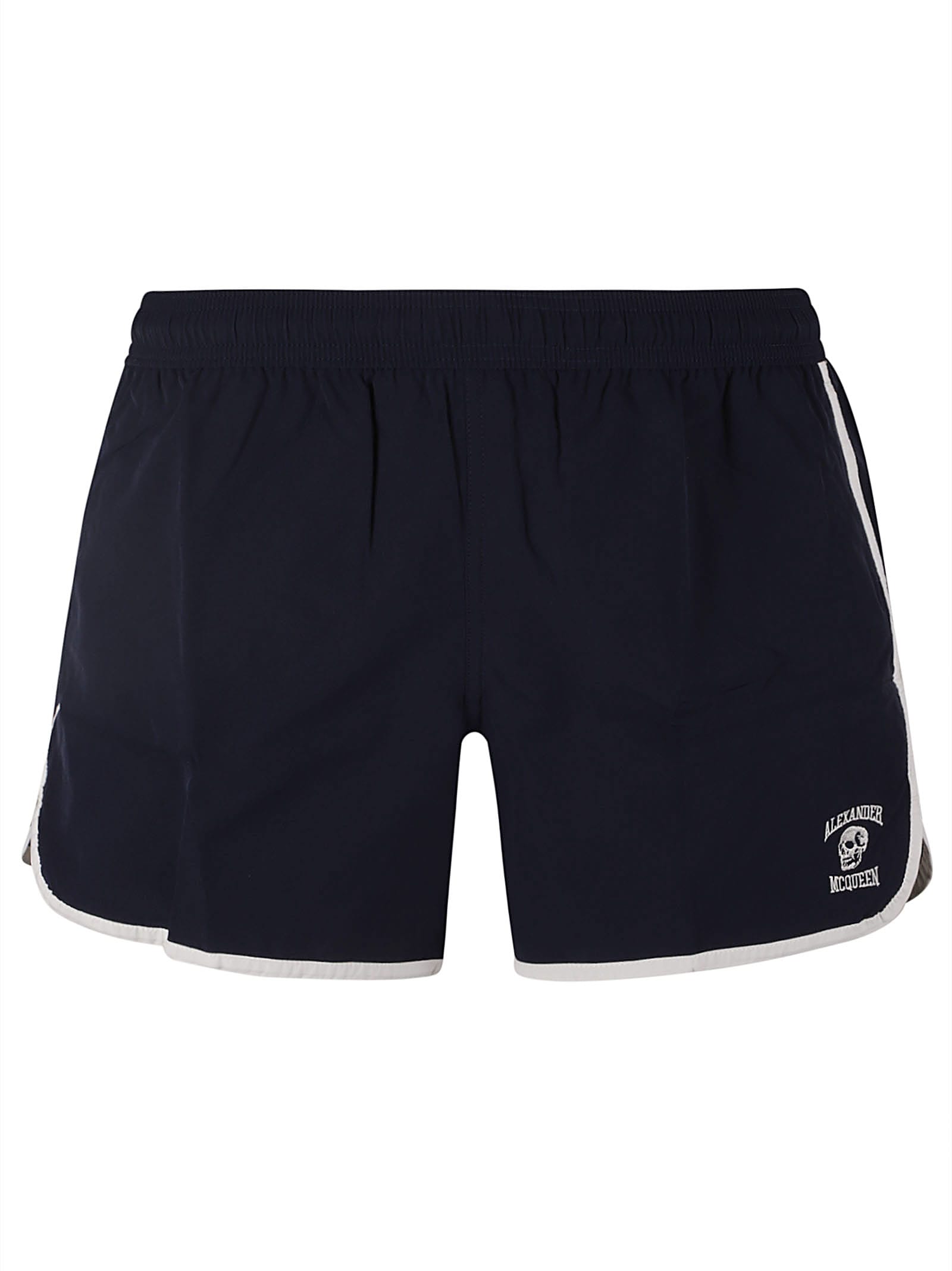 Alexander McQueen Run Varsity Skull Swim Shorts