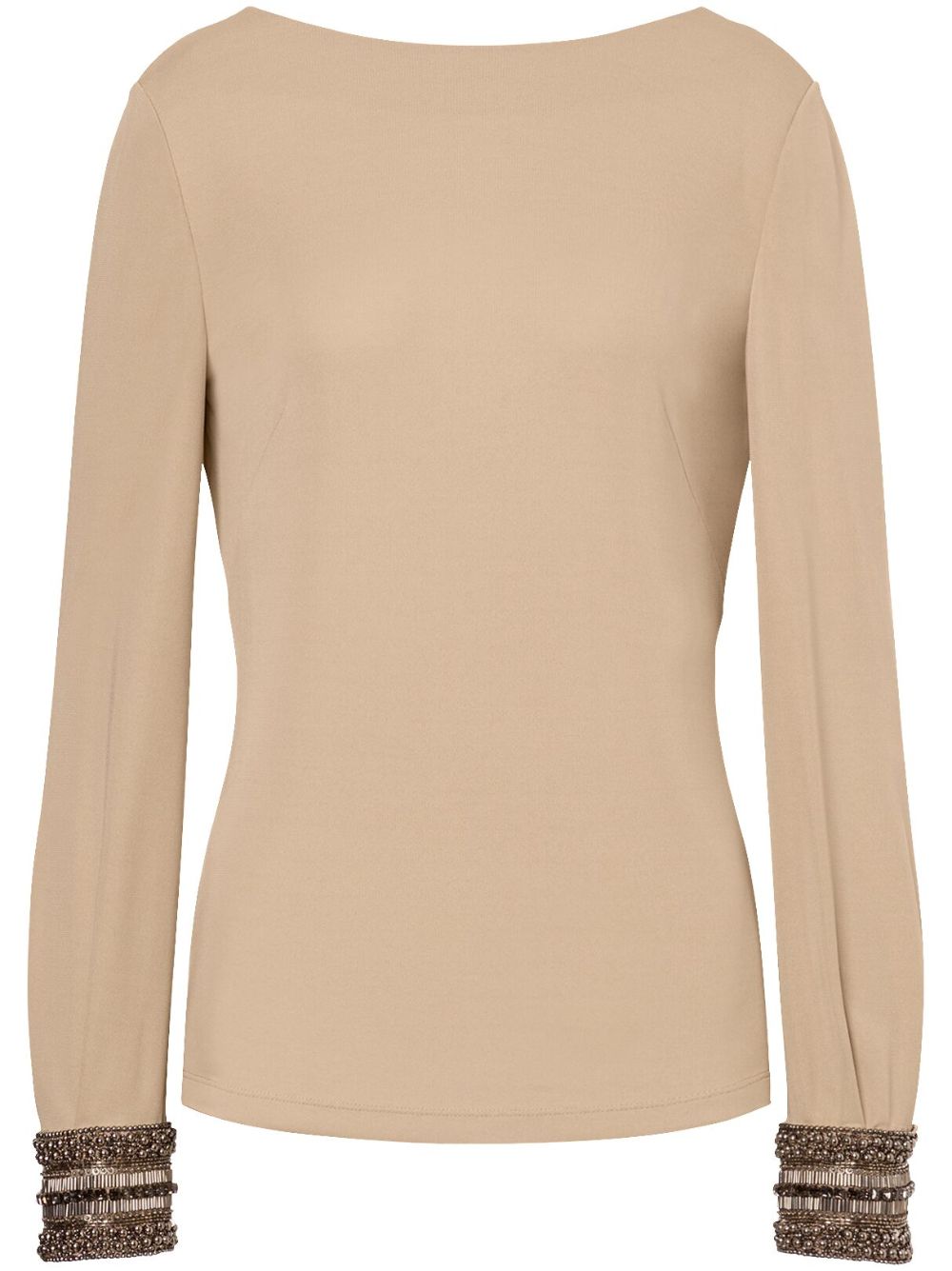 Alberta Ferretti 垂坠效果珠饰罩衫 - 中性色