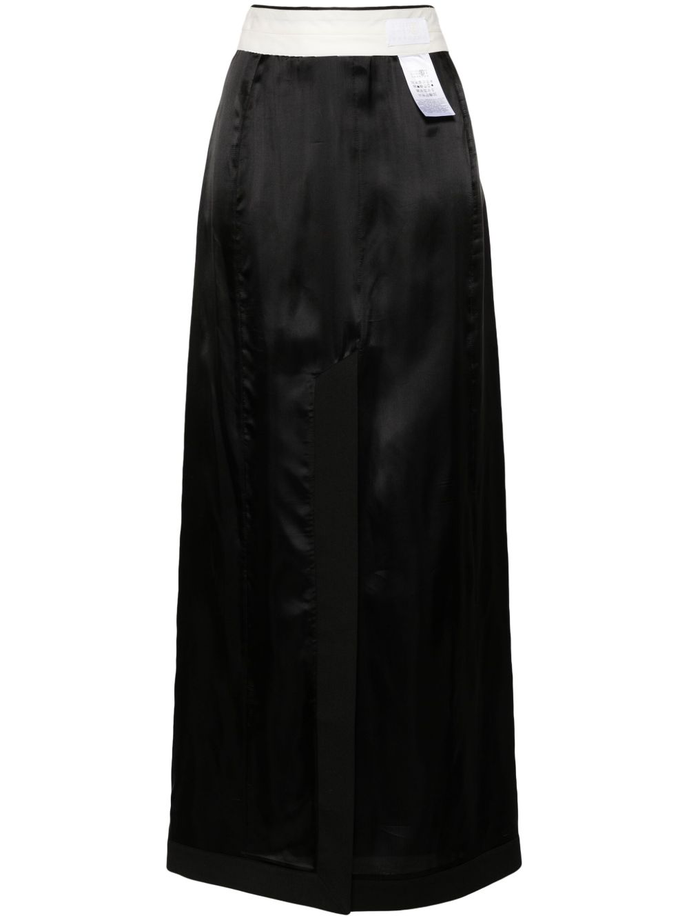 MM6 Maison Margiela 数字图案贴花半身裙 - 黑色