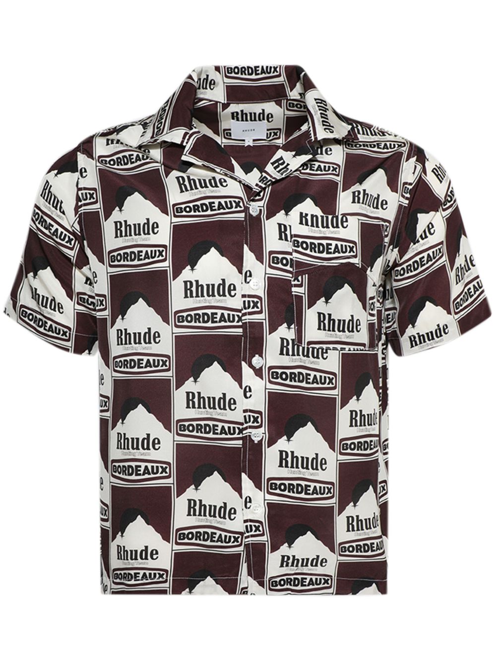 RHUDE Moonlight Bordeaux 衬衫 - 褐色