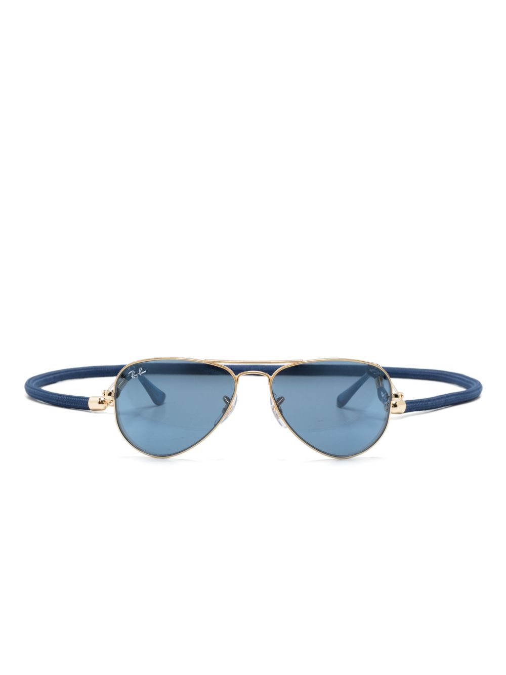 RAY-BAN JUNIOR 飞行镜框太阳眼镜 - 金色
