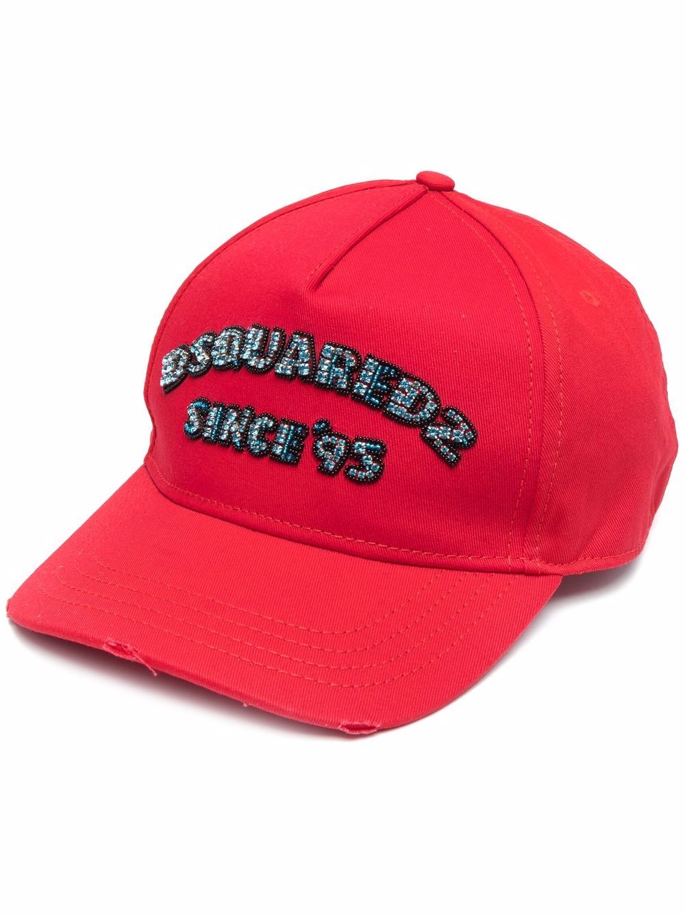 DSQUARED2 D2次方 标贴细节棒球帽 - 红色