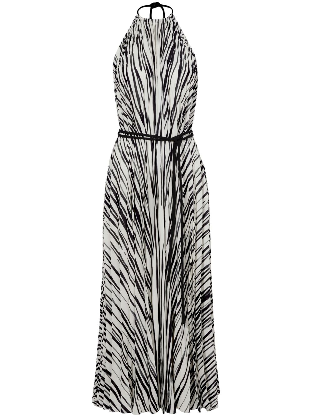 Proenza Schouler Frida 挂脖中长连衣裙 - 白色