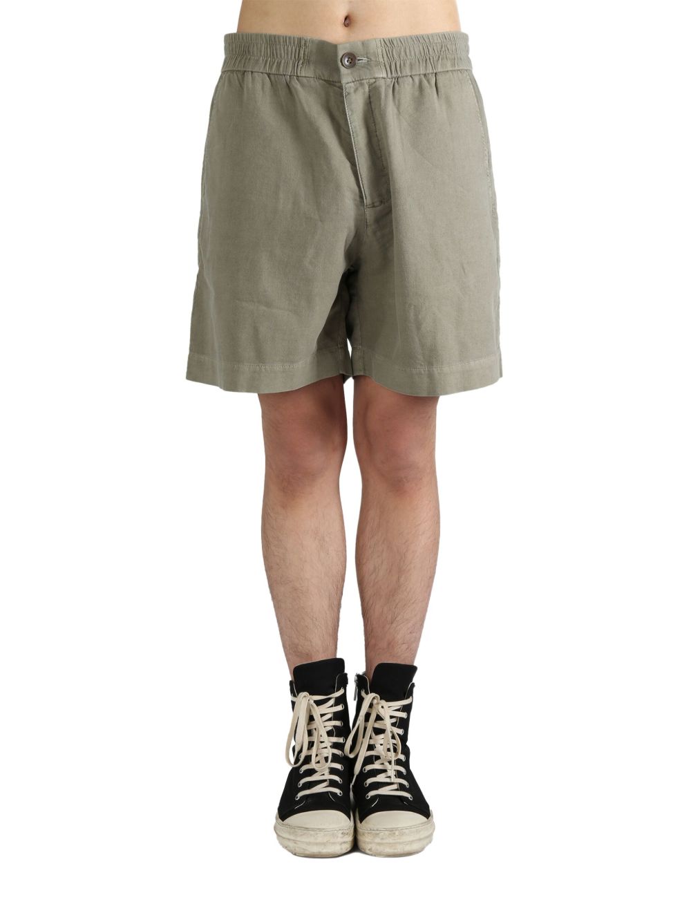 The Elder Statesman elasticated-waist shorts - 绿色